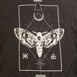 Moth T-Shirt Dress 💀🍂